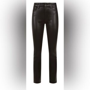 PAIGE Luxe Coated Black Pants